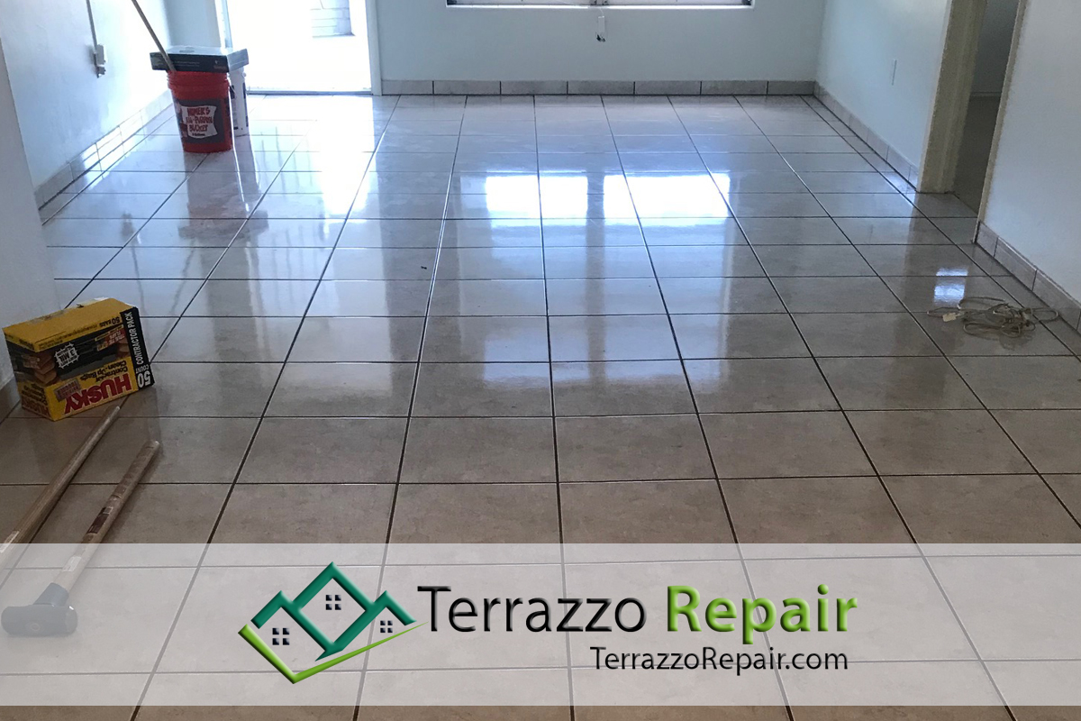 Terrazzo Restoring Process Fort Lauderdale